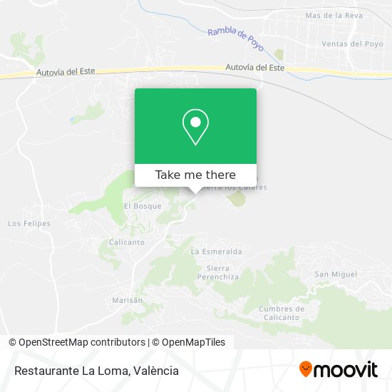 Restaurante La Loma map