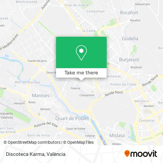 Discoteca Karma map