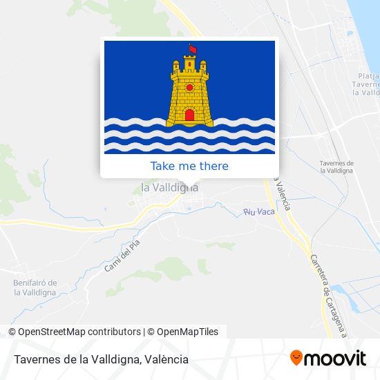 Tavernes de la Valldigna map