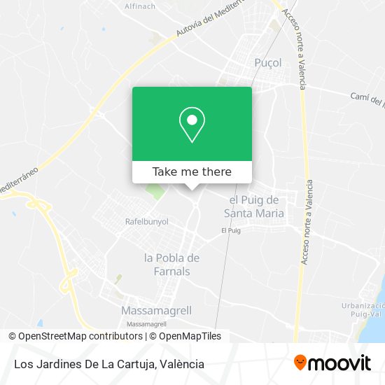 Los Jardines De La Cartuja map
