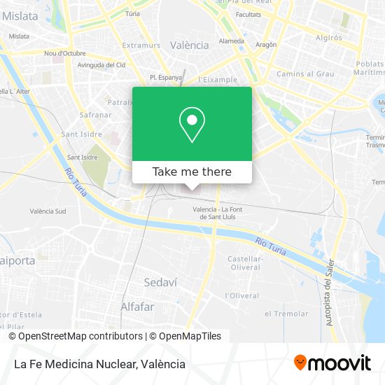 La Fe Medicina Nuclear map