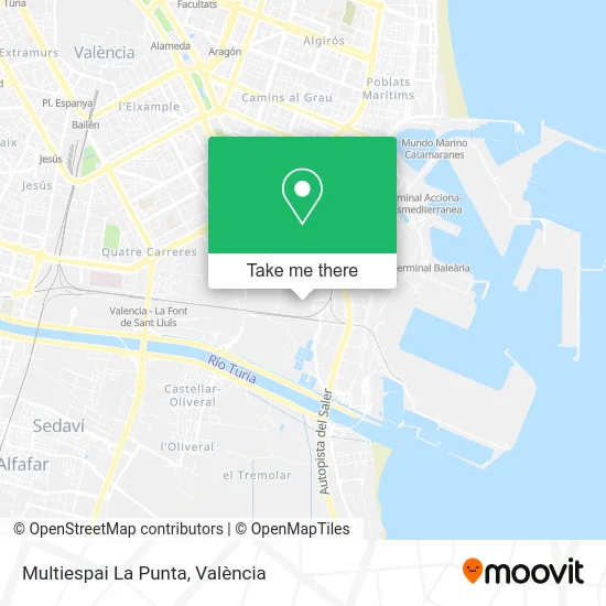 Multiespai La Punta map