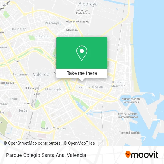 Parque Colegio Santa Ana map