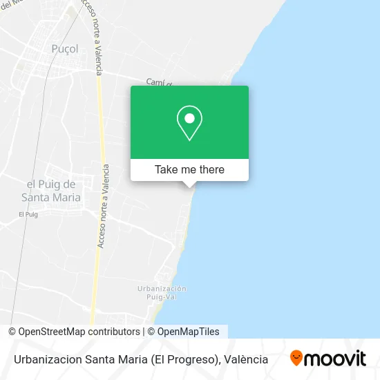 Urbanizacion Santa Maria (El Progreso) map