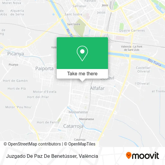 Juzgado De Paz De Benetússer map
