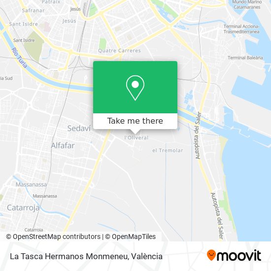 La Tasca Hermanos Monmeneu map