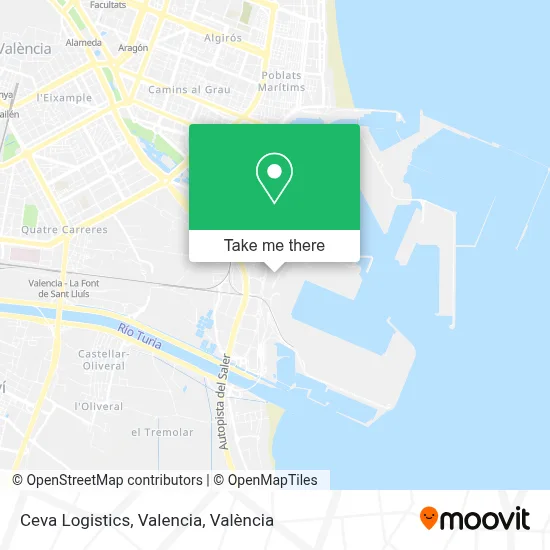 Ceva Logistics, Valencia map