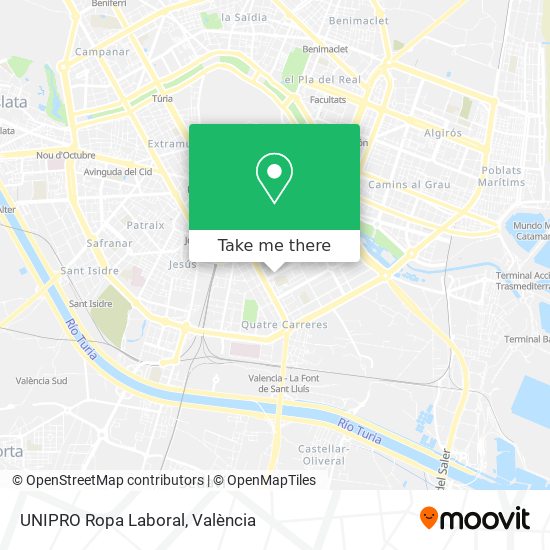 UNIPRO Ropa Laboral map