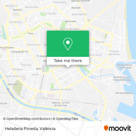 mapa Heladeria Poveda