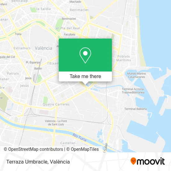 Terraza Umbracle map