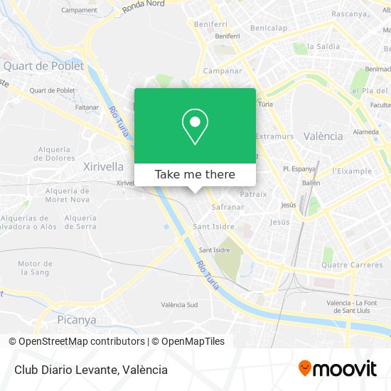 Club Diario Levante map