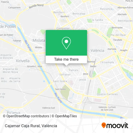 Cajamar Caja Rural map