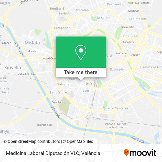 mapa Medicina Laboral Diputación VLC