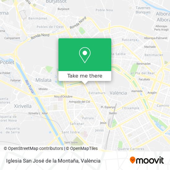 mapa Iglesia San José de la Montaña