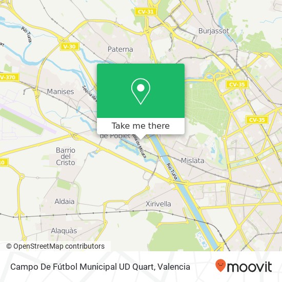 Campo De Fútbol Municipal UD Quart map