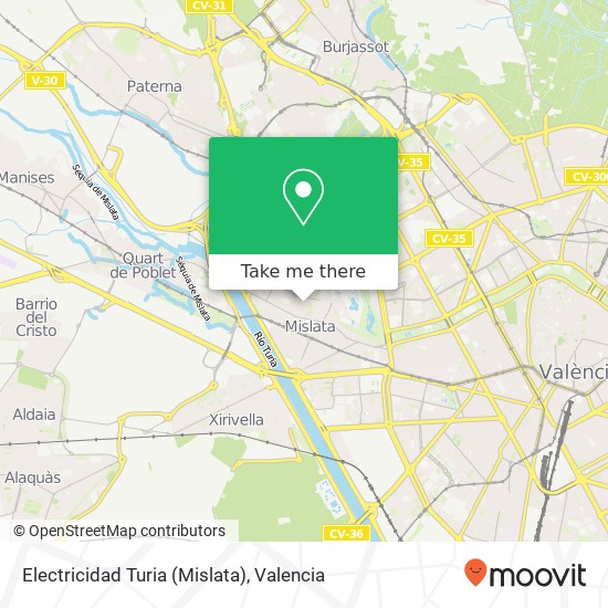 Electricidad Turia (Mislata) map