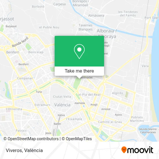Viveros map