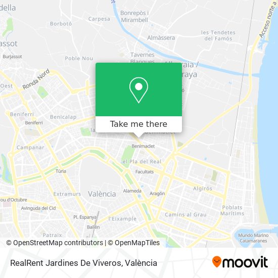 mapa RealRent Jardines De Viveros