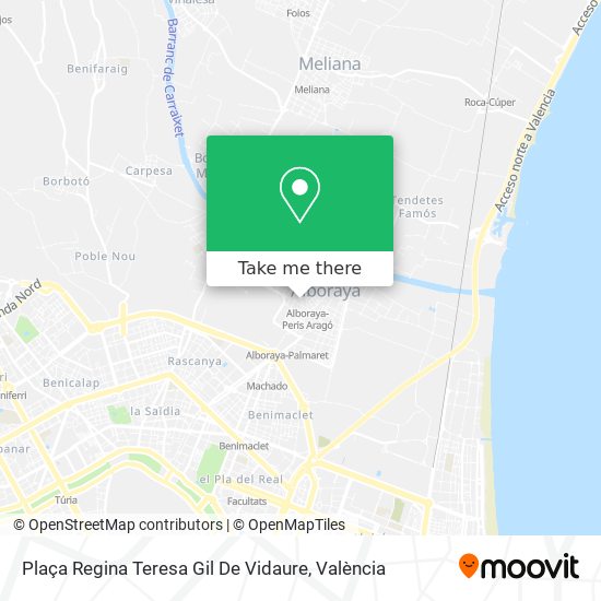 Plaça Regina Teresa Gil De Vidaure map