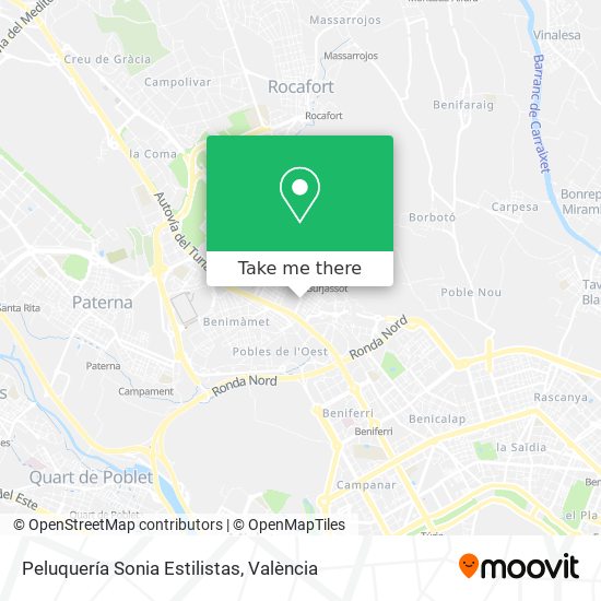 Peluquería Sonia Estilistas map
