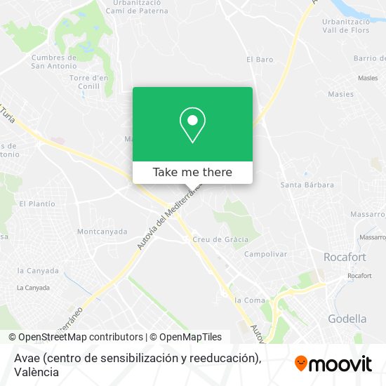 Avae (centro de sensibilización y reeducación) map
