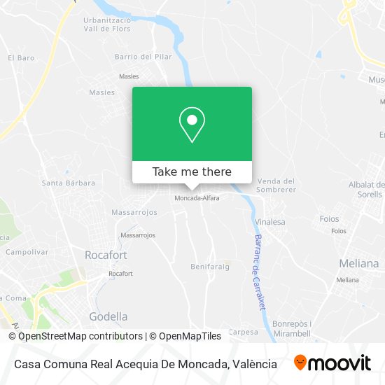Casa Comuna Real Acequia De Moncada map