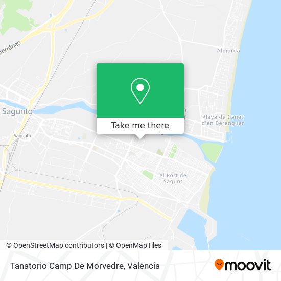 mapa Tanatorio Camp De Morvedre