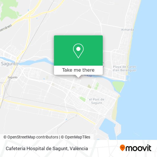 Cafeteria Hospital de Sagunt map