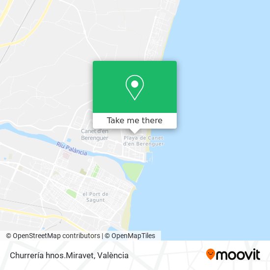 mapa Churrería hnos.Miravet