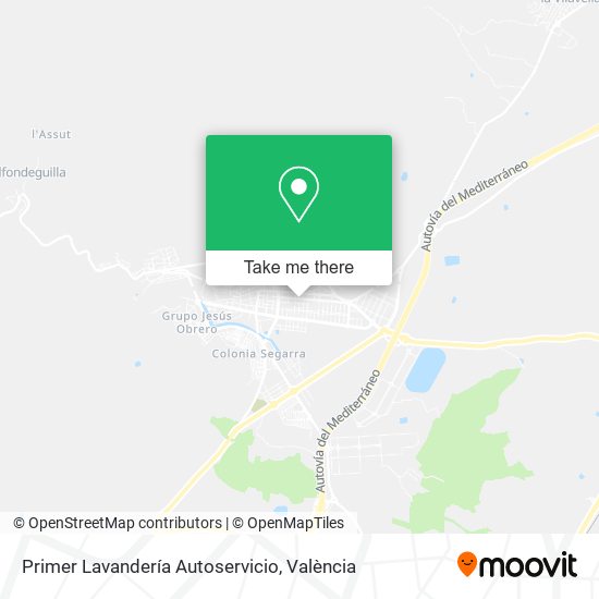 Primer Lavandería Autoservicio map