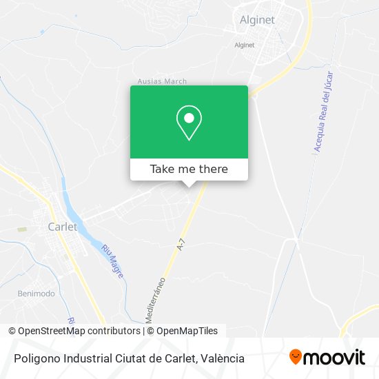 Poligono Industrial Ciutat de Carlet map