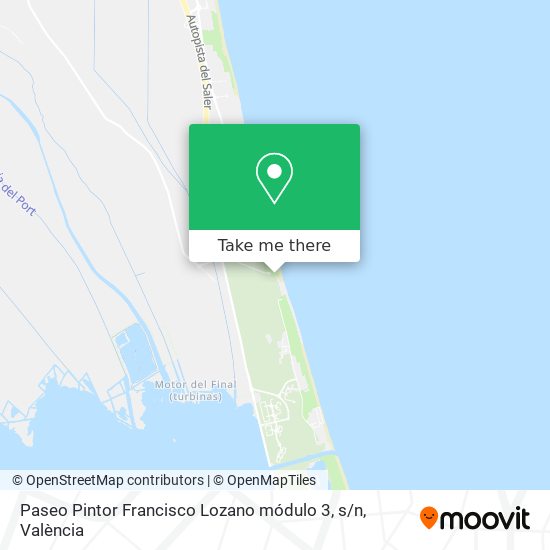 Paseo Pintor Francisco Lozano módulo 3, s / n map
