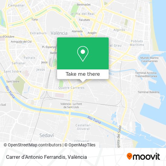 Carrer d'Antonio Ferrandis map