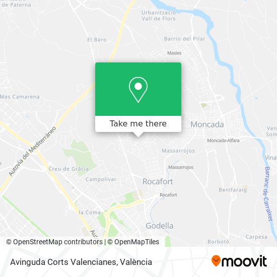 Avinguda Corts Valencianes map