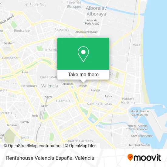 Rentahouse Valencia España map