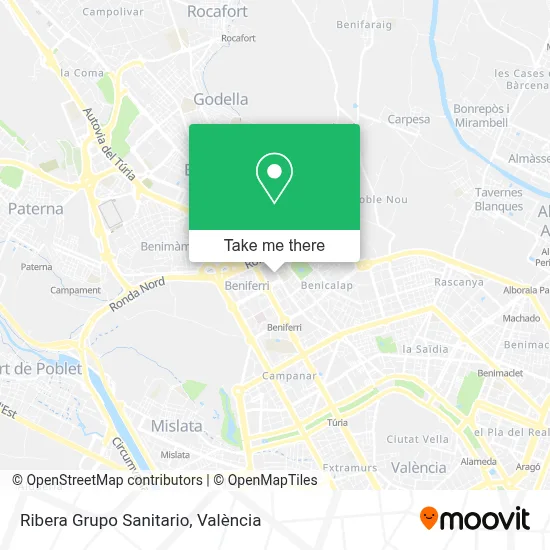 Ribera Grupo Sanitario map