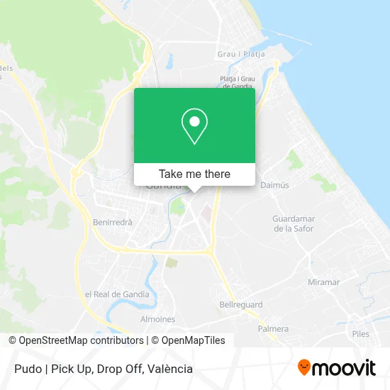 Pudo | Pick Up, Drop Off map