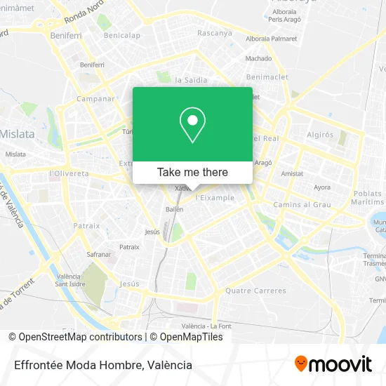 Effrontée Moda Hombre map