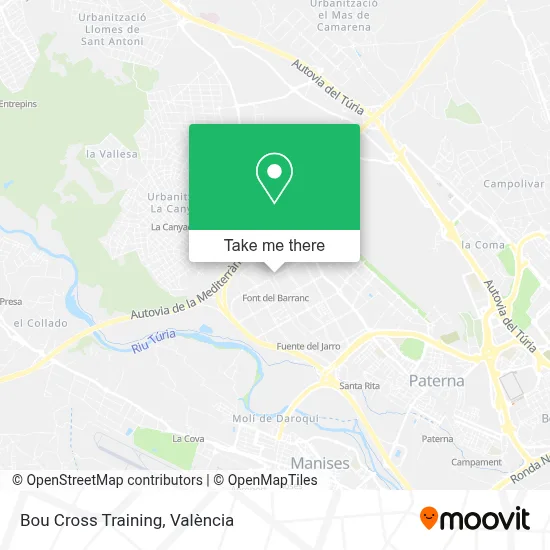 Bou Cross Training map