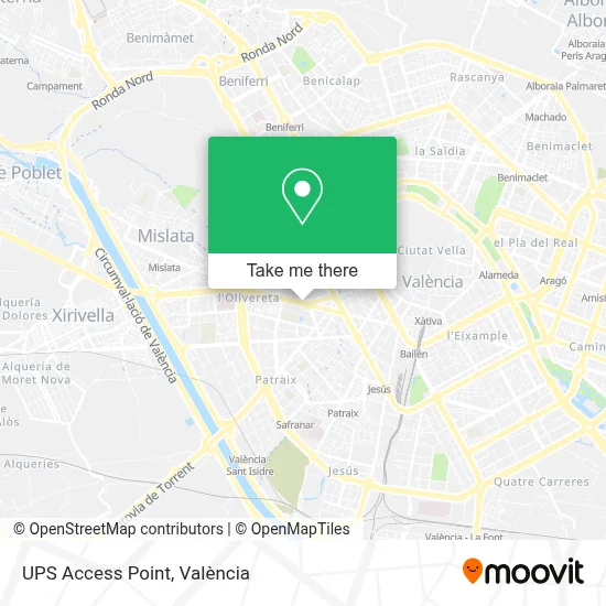 Ups Access Point map