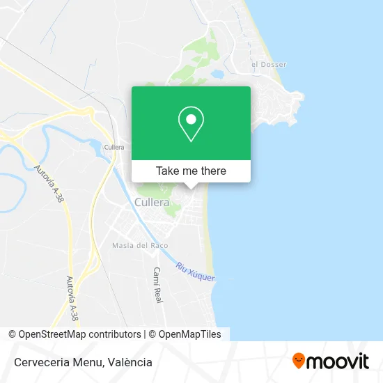 Cerveceria Menu map