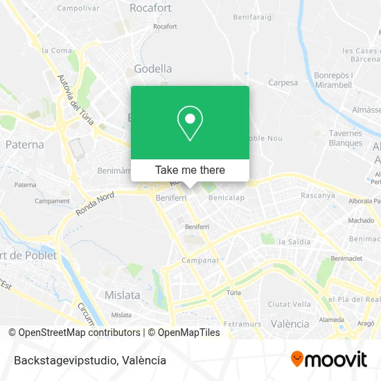 Backstagevipstudio map