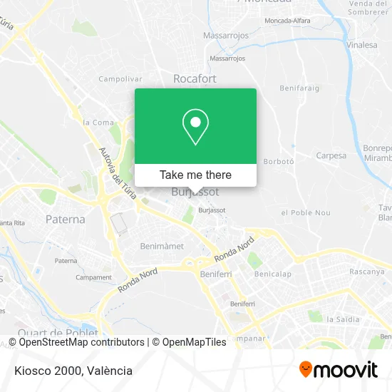 Kiosco 2000 map