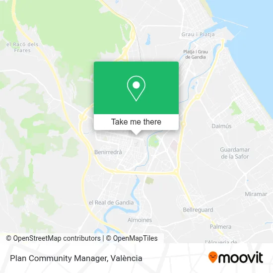 Plan Community Manager map