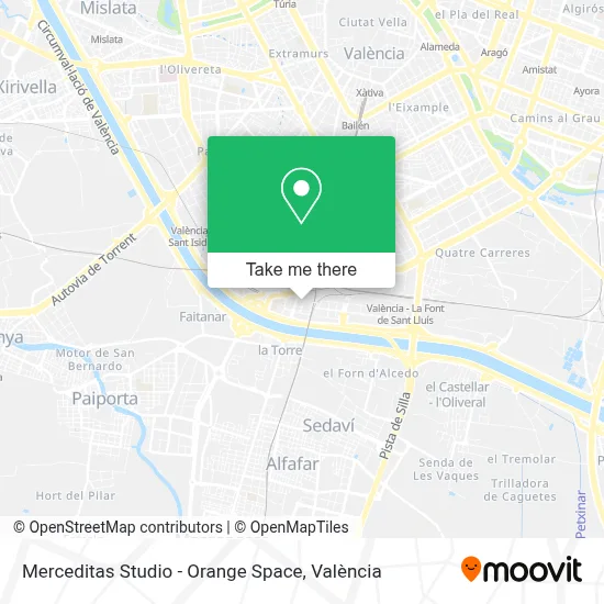Merceditas Studio - Orange Space map