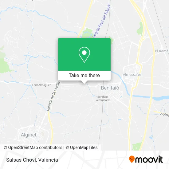 Salsas Choví map