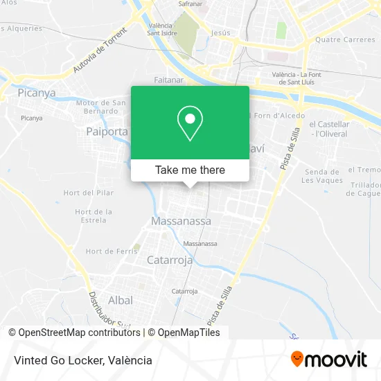 Vinted Go Locker map