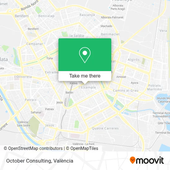 October Consulting map