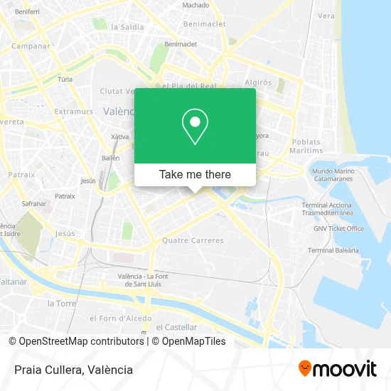Praia Cullera map