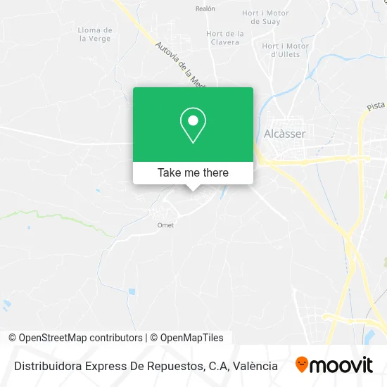 Distribuidora Express De Repuestos, C.A map